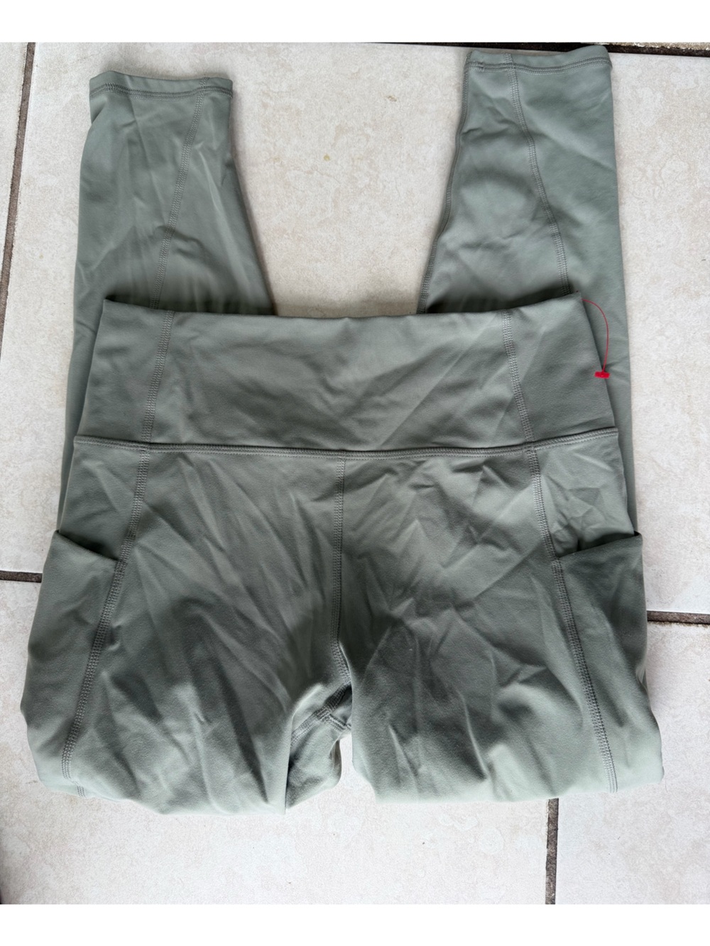Fabletics High-Waist Olive Green Active Leggings